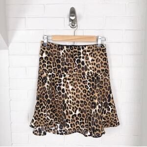 Express NWT Animal Print Peplum Mini Skirt
